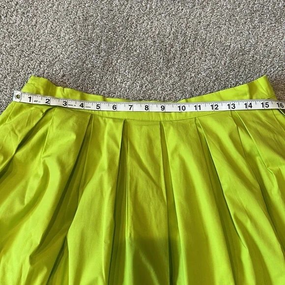 Scoop Lime Green A-Line Skirt - Picture 5 of 7